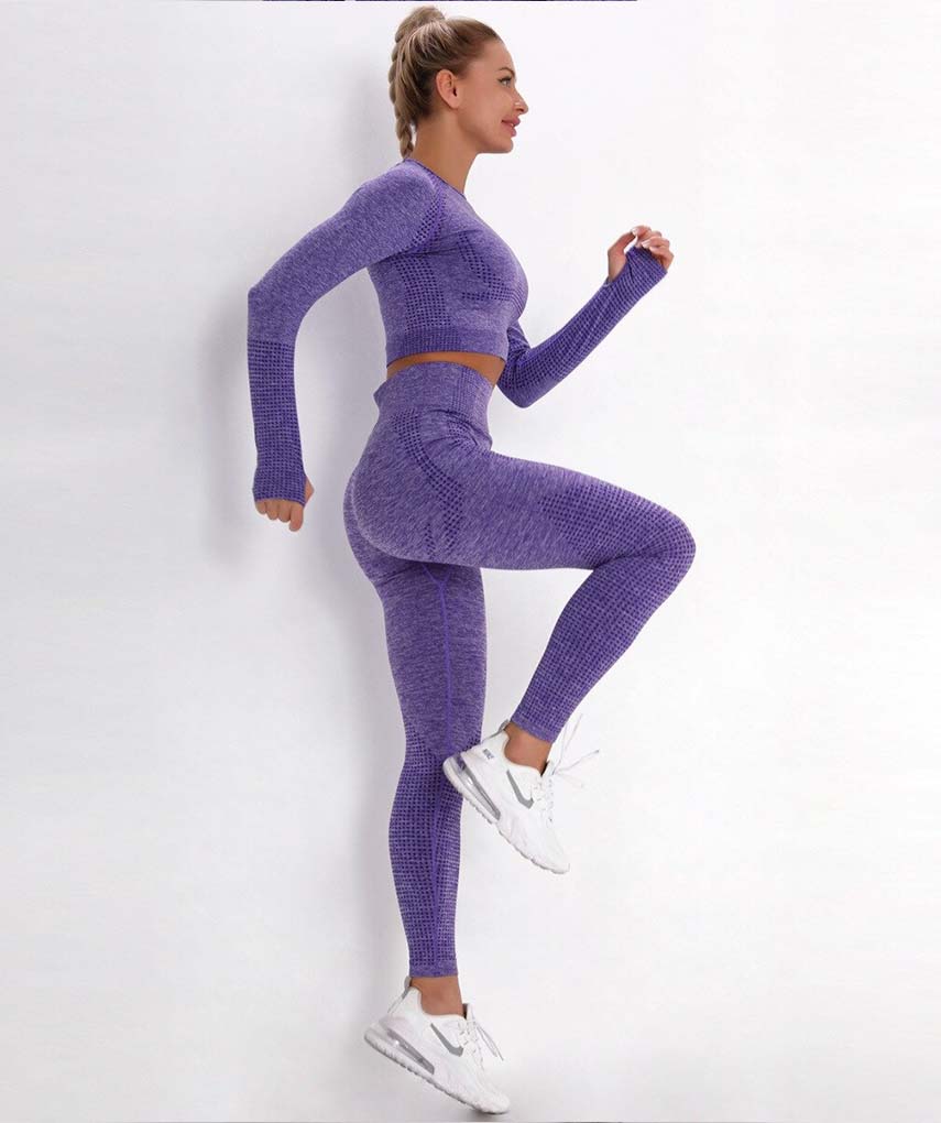 TG, Essential Cropped Leggings - Purple