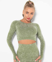 Momentum Long Sleeve Crop Top