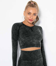 Momentum Long Sleeve Crop Top