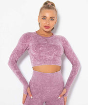 Momentum Long Sleeve Crop Top