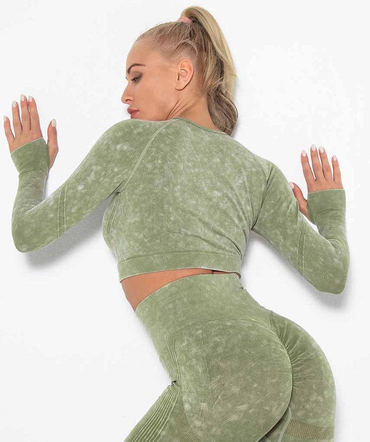 Momentum Long Sleeve Crop Top